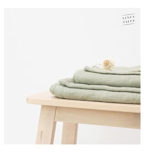Zelený lněný ručník 140x100 cm - Linen Tales