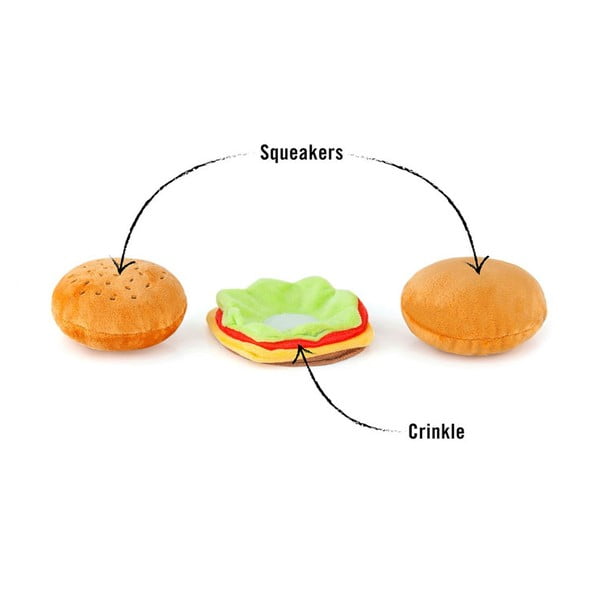Hračka pro psa Hamburger Mini – P.L.A.Y.-image-3
