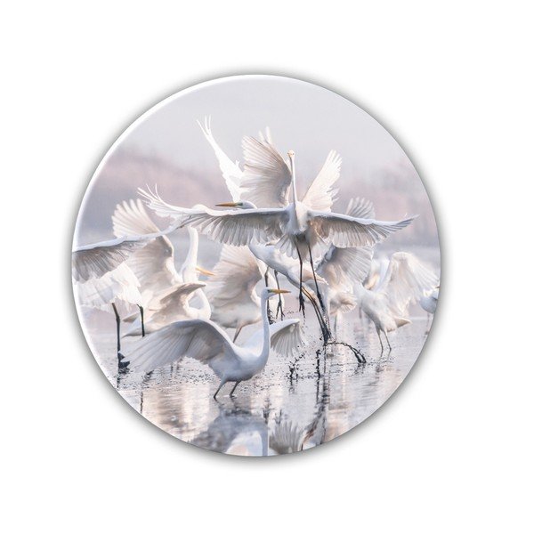 Nástěnná dekorace Styler Ring Herons, ø 70 cm-image-1