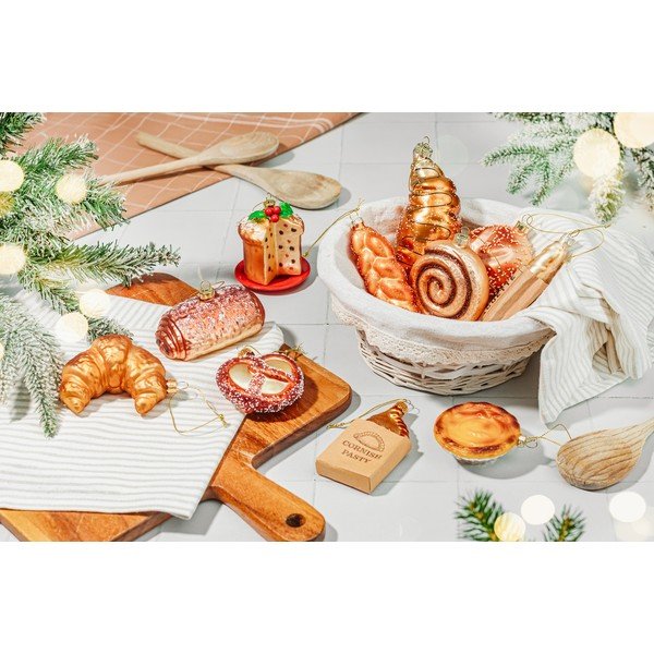 Skleněná vánoční ozdoba 3,5 cm Plait Bread – Sass & Belle-image-1