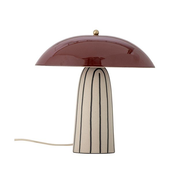 Keramická stolní lampa s kovovým stínidlem (výška 32 cm) Arvid – Bloomingville
