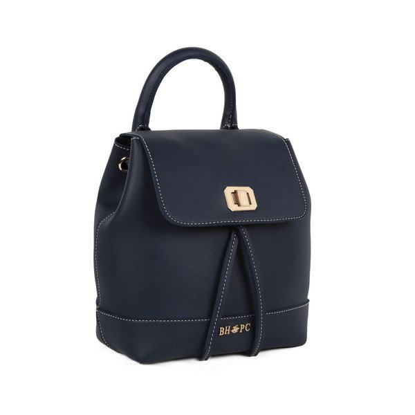 Tmavě modrý batoh z eko kůže Beverly Hills Polo Club Polly-image-2