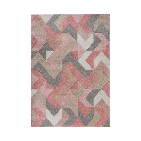 Růžový koberec Flair Rugs Aurora, 160 x 230 cm