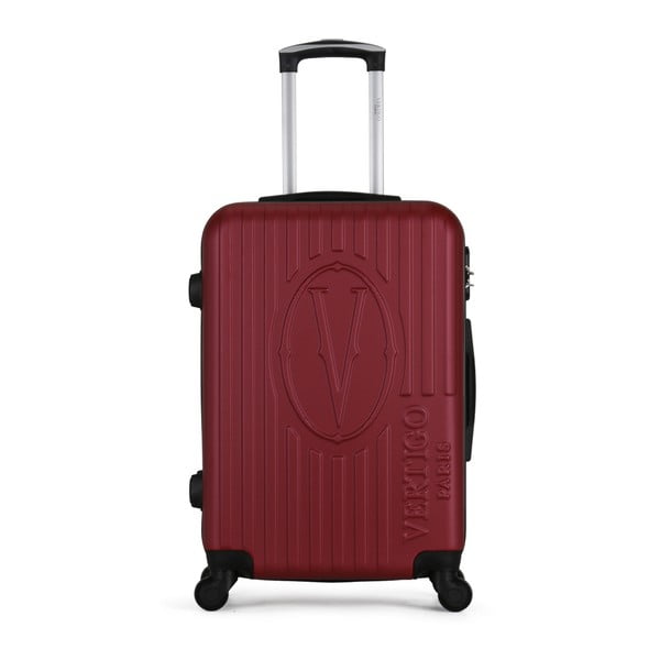 Vínový cestovní kufr na kolečkách VERTIGO Valise Grand Cadenas Integre Malo, 33 x 52 cm