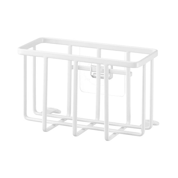 Bílý kovový stojan na mycí prostředky bez vrtání Film Hook – YAMAZAKI