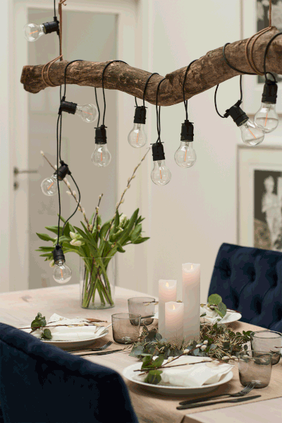 Bílá světelná dekorace na baterky ø 5 cm Sara Exclusive – Sirius-image-3