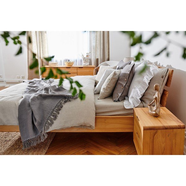 Dvoulůžková postel z bukového dřeva 180x200 cm Greg 2 - The Beds-image-1