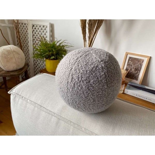 Dekorační polštář z materiálu bouclé ø 20 cm Top – Mioli Decor-image-4