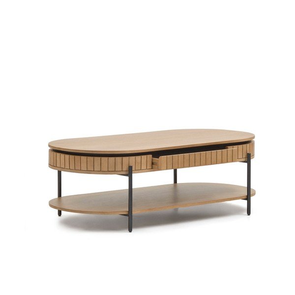 Konferenční stolek z mangového dřeva 130x65 cm Licia - Kave Home-image-4