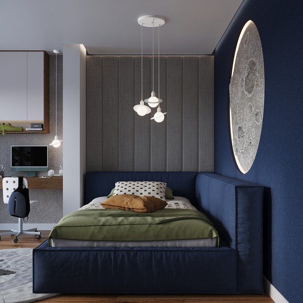 Bílé dětské svítidlo se skleněným stínidlem Mab – Sollux-image-3