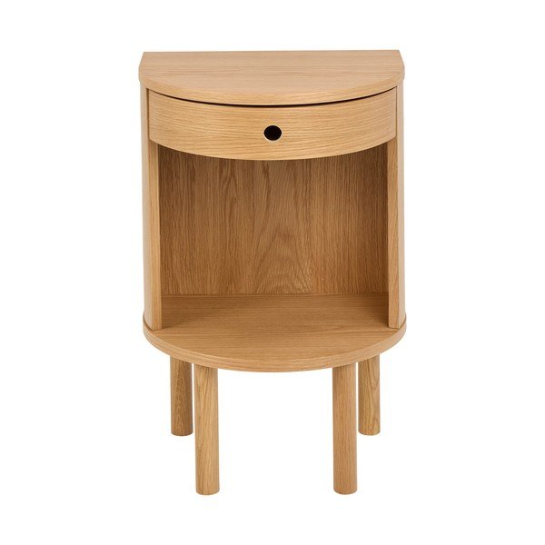 Noční stolek v dekoru dubu ve světle přírodní barvě Paron – Actona