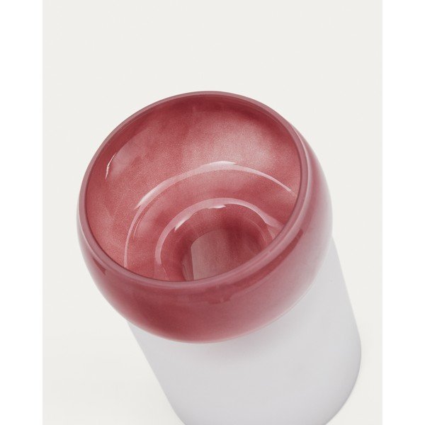 Růžová skleněná váza (výška 19 cm) Kelse – Kave Home-image-4