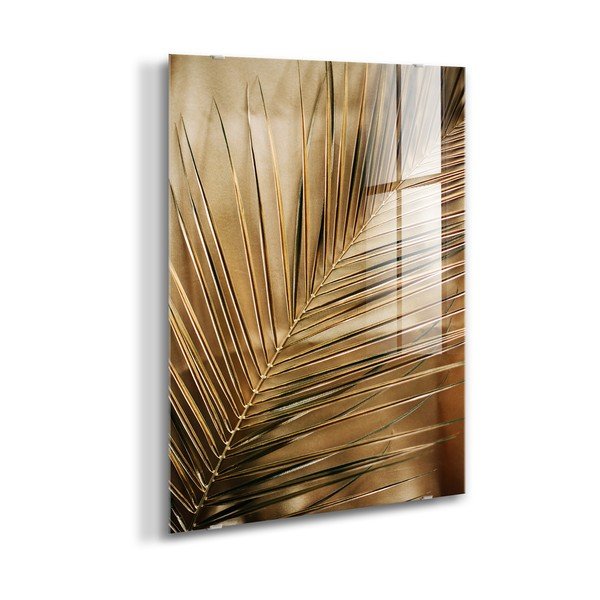 Tištěný skleněný obraz 80x120 cm Gold Palm  – Styler-image-4
