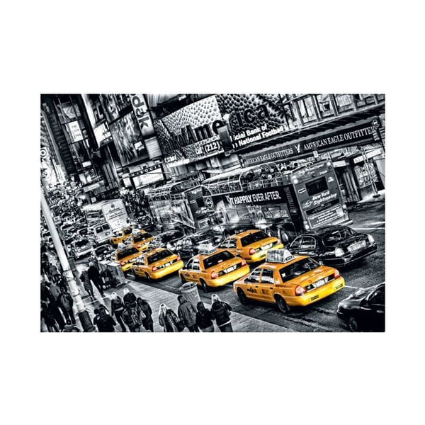Osmidílná fototapeta Žluté taxi, 366 x 254 cm