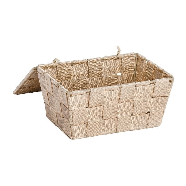 Béžový košík s víkem Wenko Adria, 14 x 19 cm-image-1