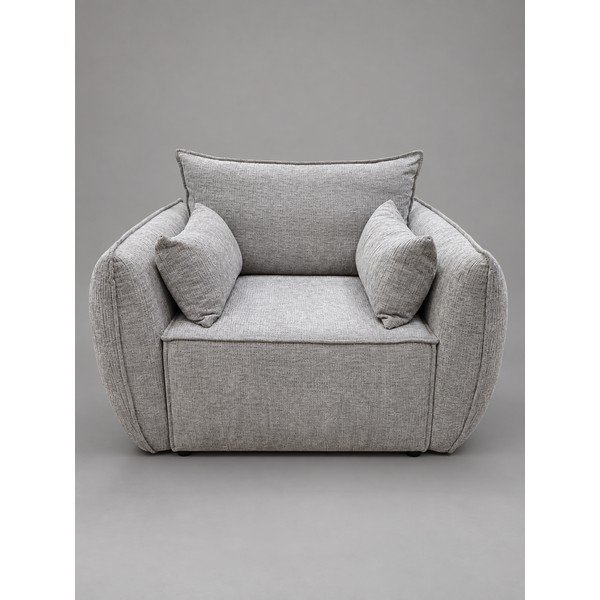 Světle šedé žinylkové křeslo Vanda - II. jakost – Mazzini Sofas-image-1