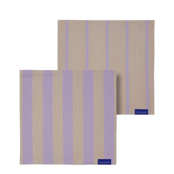 Textilní ubrousky v sadě 2 ks Stripes – Mette Ditmer Denmark