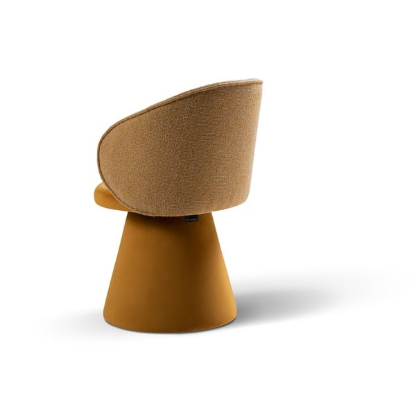 Sametové křeslo v hořčicové barvě Inez – Micadoni -image-4