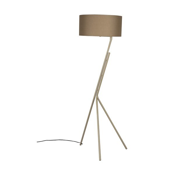 Světle hnědá stojací lampa s textilním stínidlem (výška 150 cm) Murphy – Dutchbone