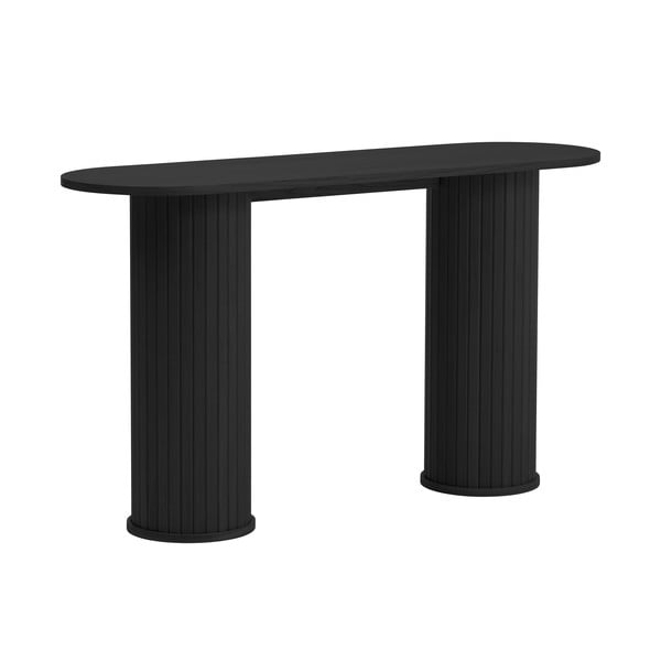 Černý konzolový stolek 40x130 cm Nola – Unique Furniture-image-2