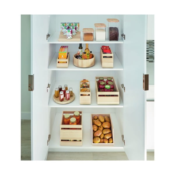 Otočný kuchyňský organizér ze dřeva paulownia iDesign, ø 26,7 cm-image-4