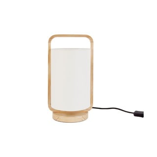 Krémová stolní lampa Leitmotiv Snap, výška 21,5 cm