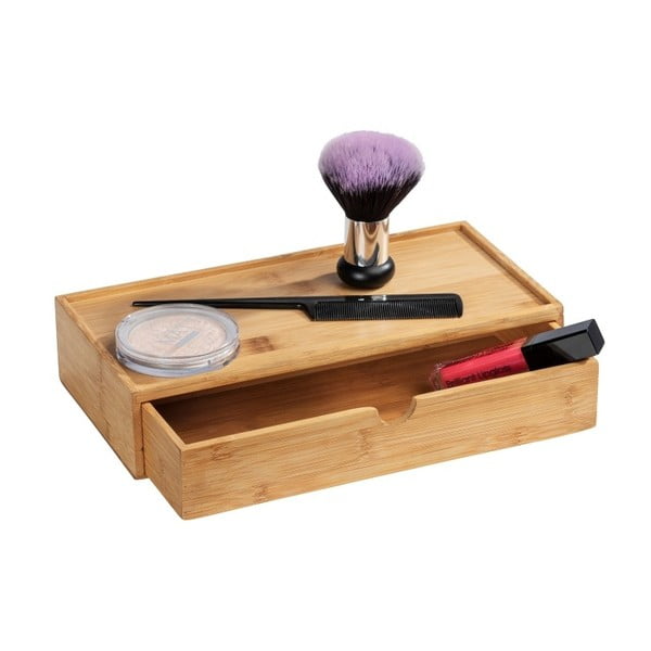 Bambusový úložný box s přihrádkou Wenko Terra-image-1