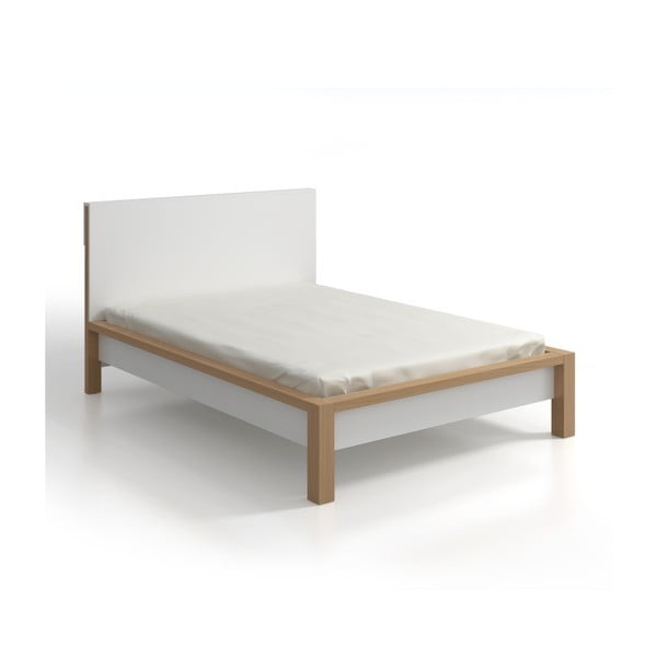 Dvoulůžková postel z borovicového dřeva s úložným prostorem SKANDICA InBig, 160 x 200 cm