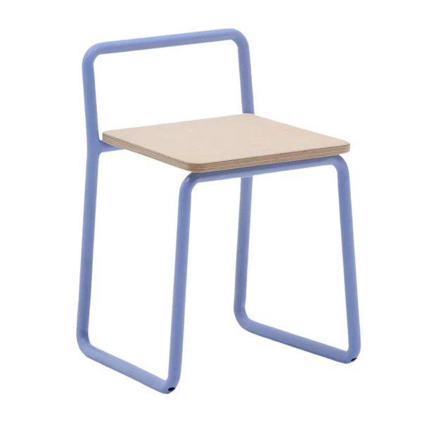 Modrá kovová dětská židle Tinn – Kave Home