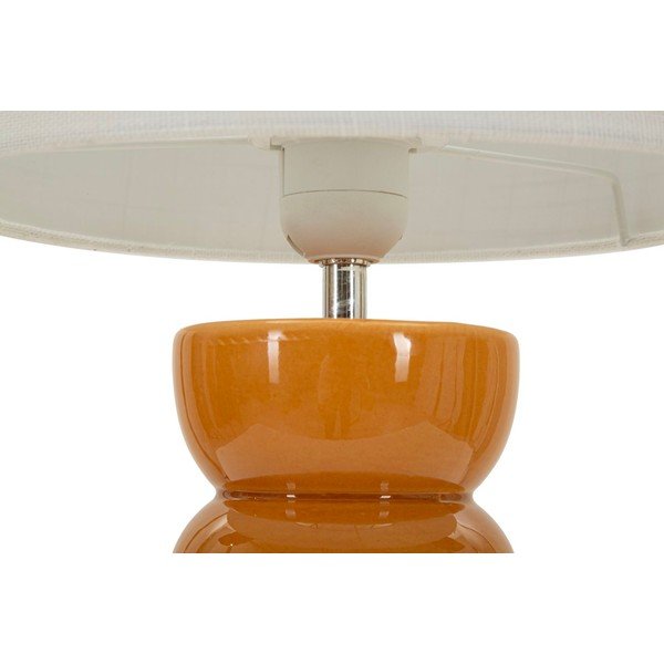 Keramická stolní lampa v hořčicové barvě/bílá s textilním stínidlem (výška 46 cm) Torr – Mauro Ferretti-image-3