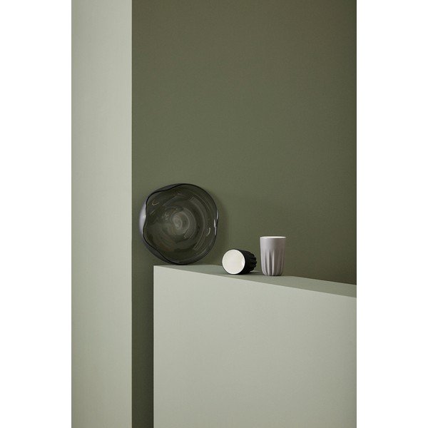 Šedé skleněné mísy v sadě 2 ks ø 30 cm Bow – Hübsch-image-1