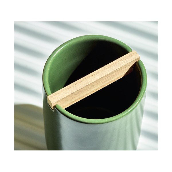 Zelený keramický kelímek na zubní kartáčky iDesign Eco Vanity-image-4