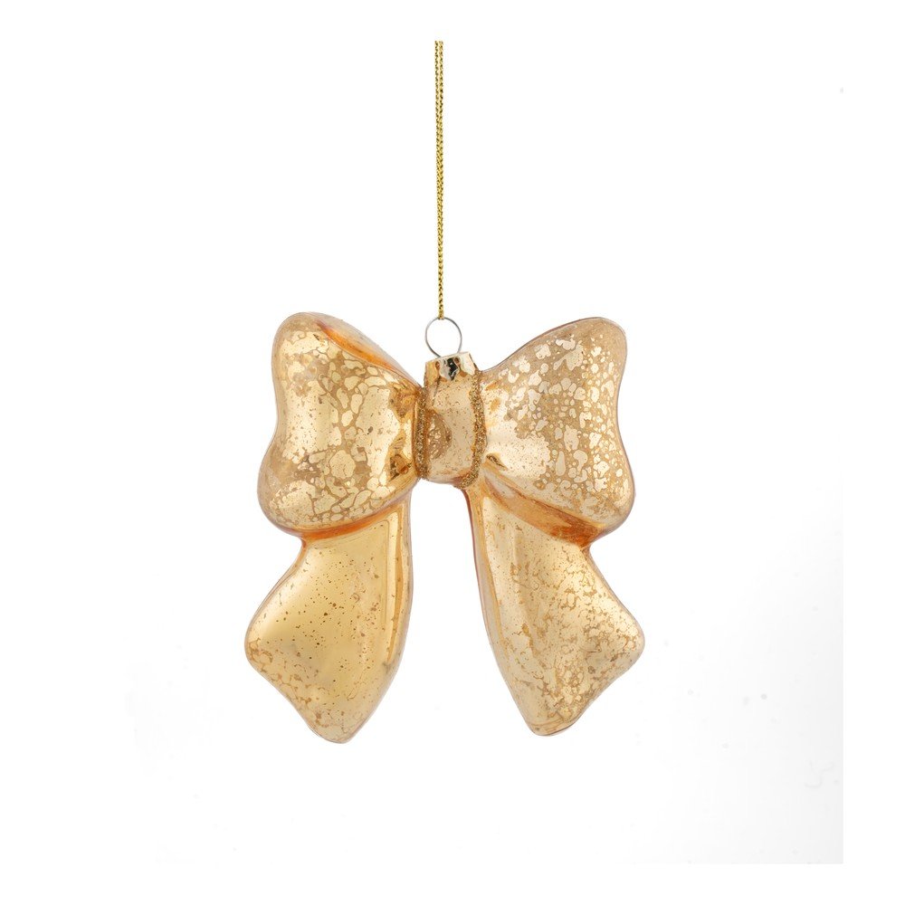 Skleněná vánoční ozdoba 3,5 cm Bow – Sass & Belle