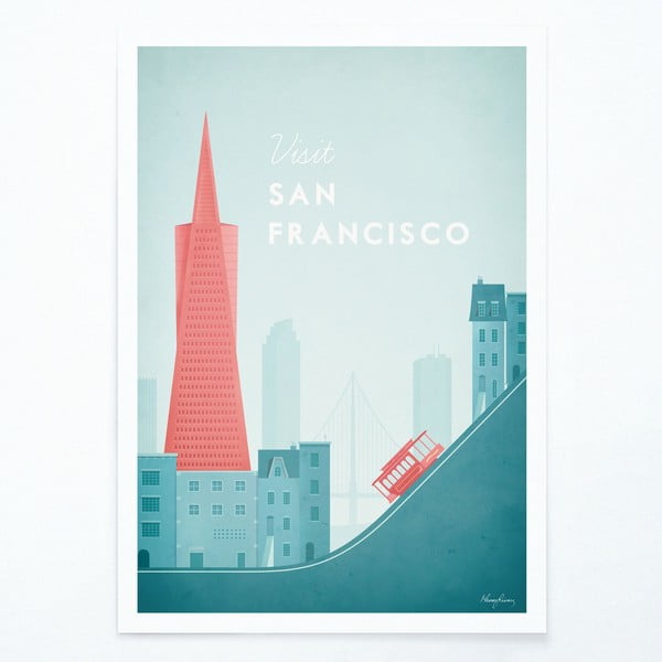 Plakát Travelposter San Francisco, 50 x 70 cm