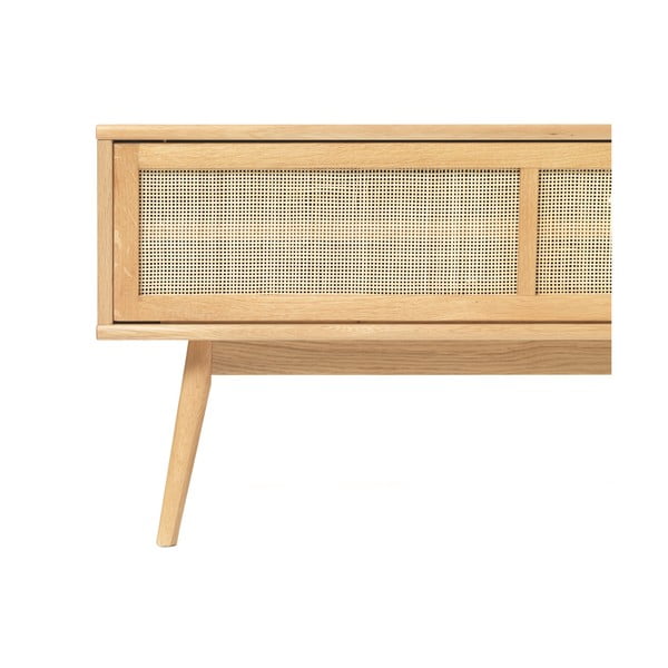 TV stolek v dekoru dubu v přírodní barvě 150x50 cm Barrali – Unique Furniture-image-4