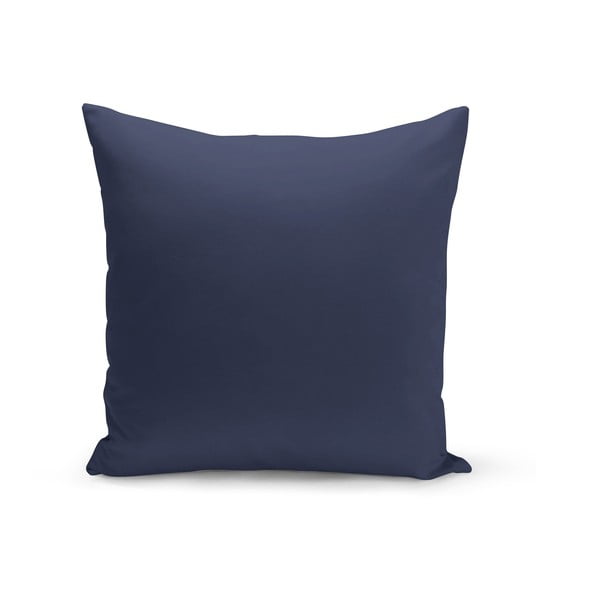Tmavě modrý dekorativní polštář Kate Louise Lisa, 43 x 43 cm