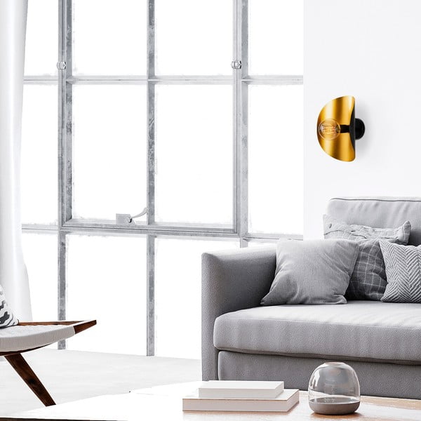 Nástěnné svítidlo v černo-zlaté barvě Sivani – Opviq lights-image-4