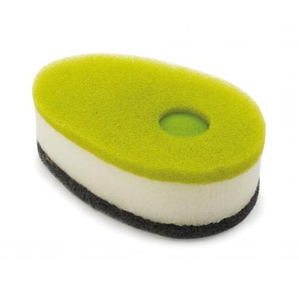 Sada houbiček s dávkovačem saponátu Joseph Joseph Soapy-Sponge, zelená