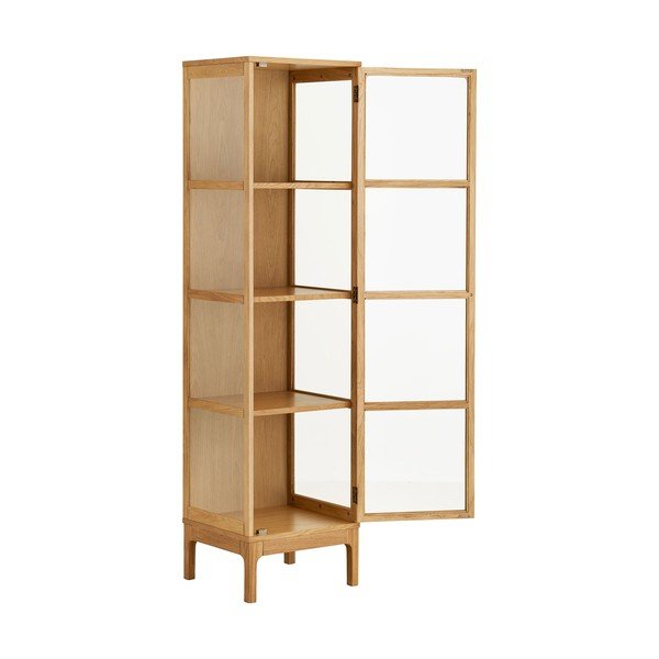 Vitrína v přírodní barvě 47x180x40 cm Zamora – House Nordic-image-3