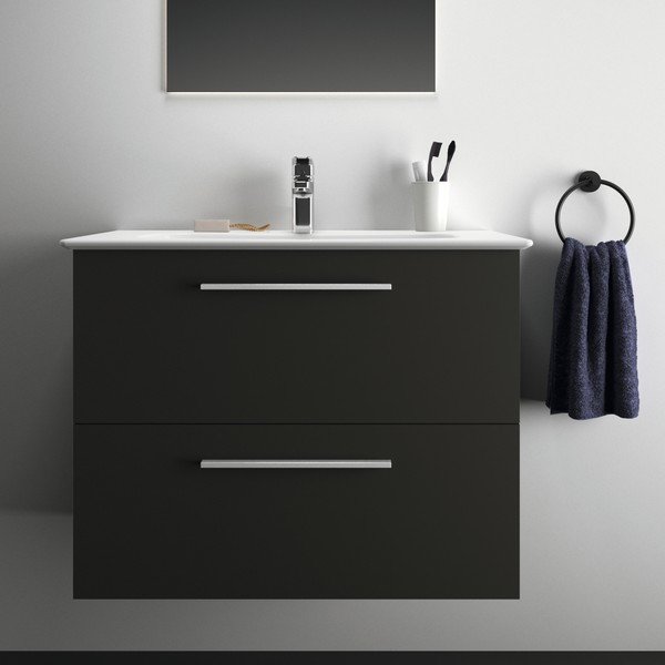 Antracitová závěsná skříňka pod umyvadlo 80x63 cm i.Life A – Ideal Standard-image-1