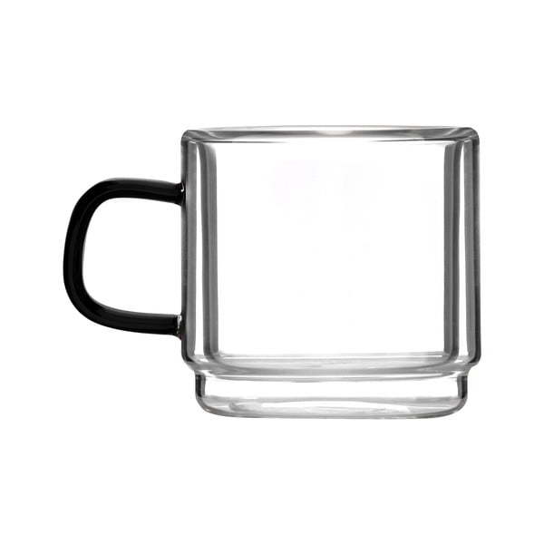 Skleněné hrnky na espresso v sadě 2 ks 80 ml Carbon – Vialli Design-image-3