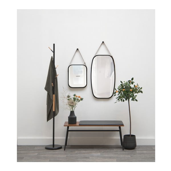 Nástěnné zrcadlo v černém rámu PT LIVING Idylic, délka 74 cm-image-1