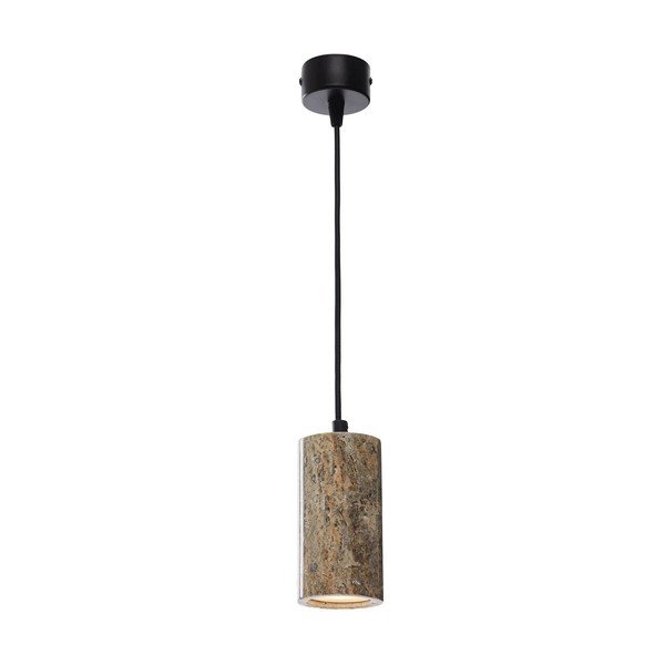 Šedé závěsné svítidlo s kamenným stínidlem ø 6,5 cm Selma – Opviq lights