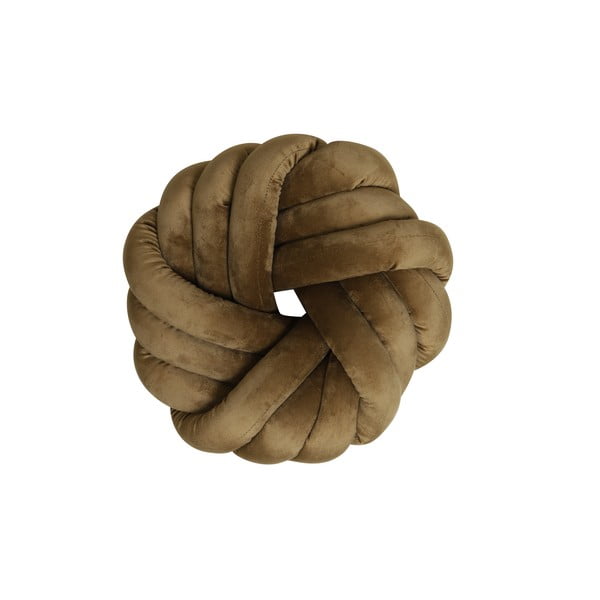 Sametový dekorační polštář ø 33 cm Knot – Light & Living