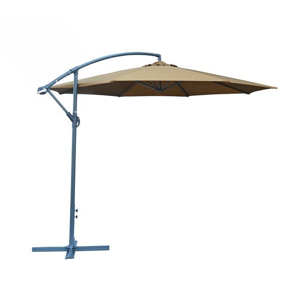Hnědý slunečník ø 350 cm - Rojaplast
