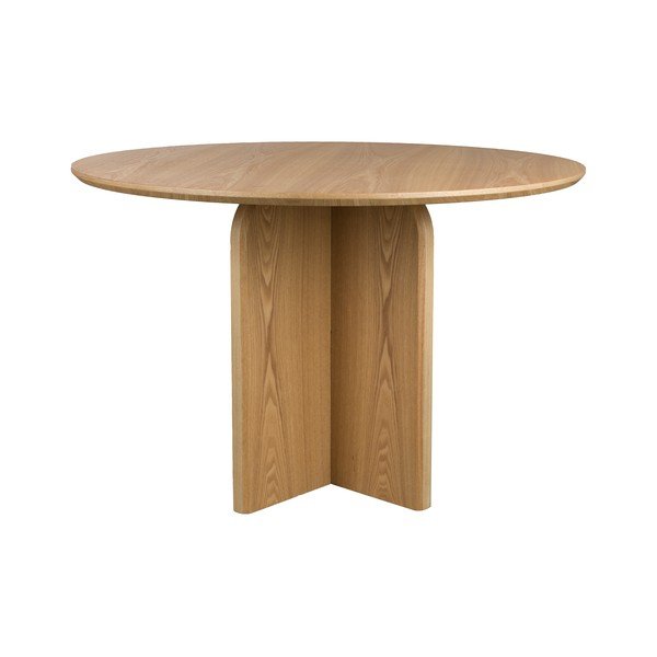 Kulatý jídelní stůl v dekoru dubu ø 120 cm Laurent – White Label-image-2