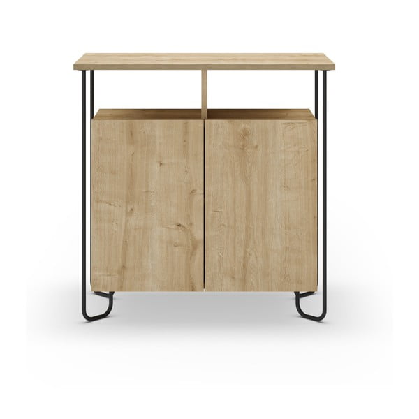 Skříňka v dekoru dubu v přírodní barvě 80x80 cm Dilly – Marckeric