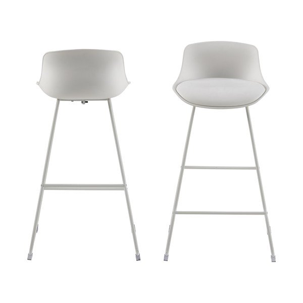 Bílá barová židle (výška sedáku 76 cm) Tina – Actona-image-3