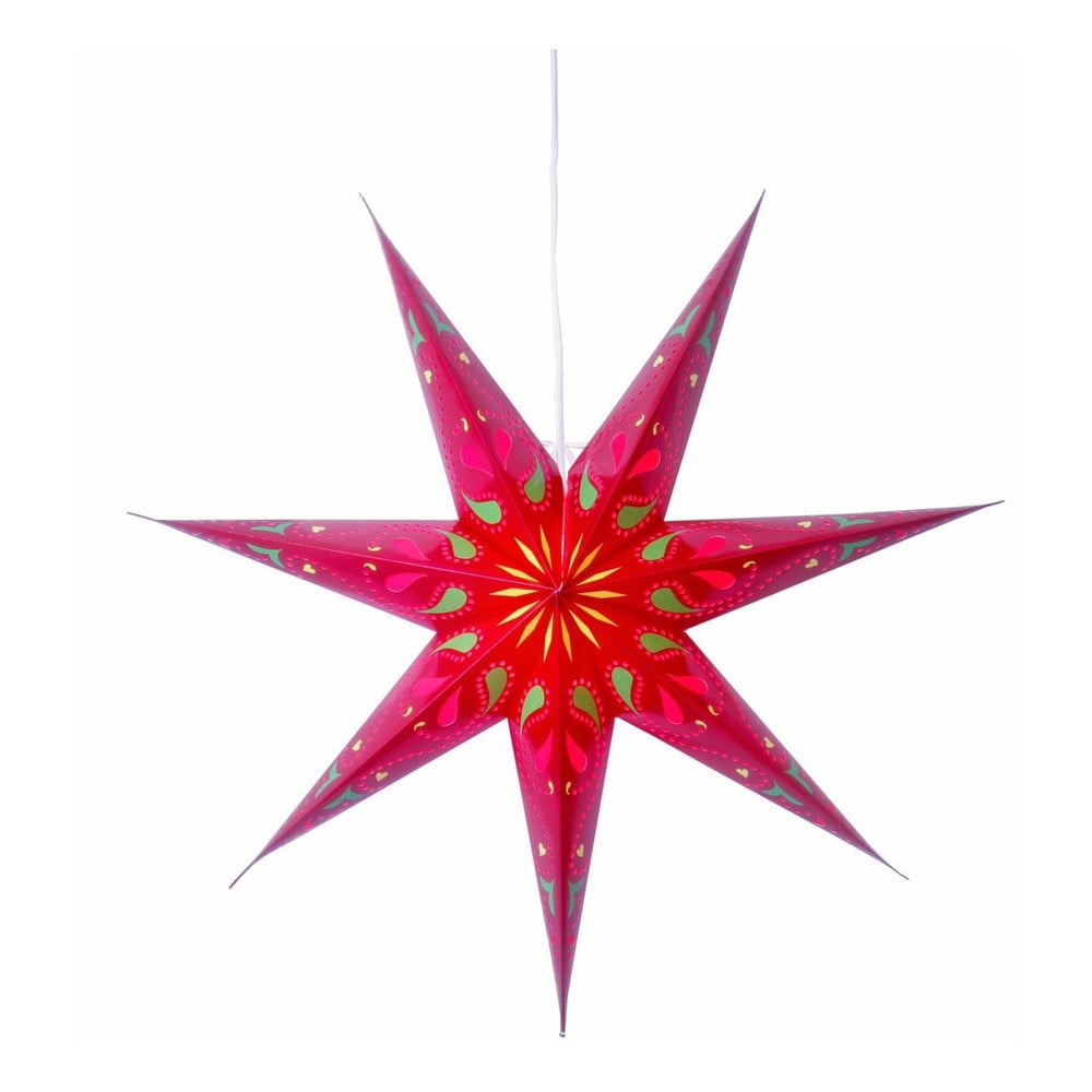 Závěsná svítící hvězda Siri Red, 70 cm
