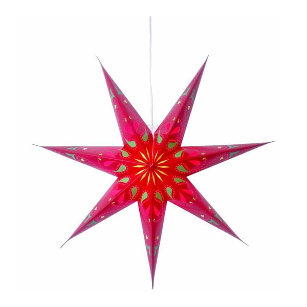 Závěsná svítící hvězda Siri Red, 70 cm